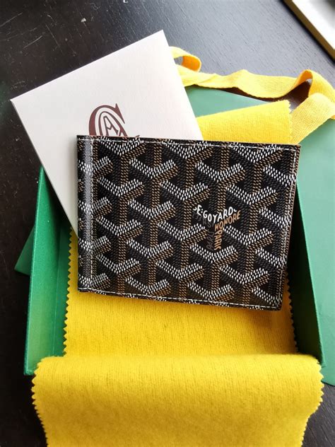 goyard wallet with money clip|authentic goyard wallet.